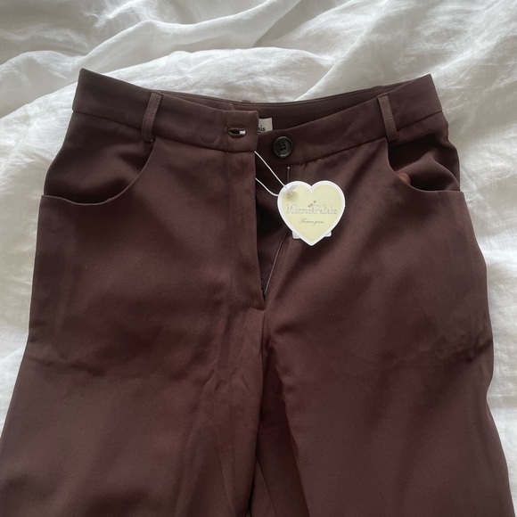 NWT Mirror Palais Cowboy Trousers in Chocolate - Picture 4 of 4